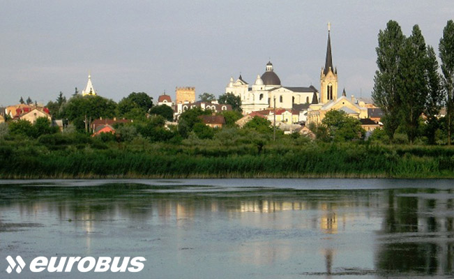 Łuck panorama starego miasta