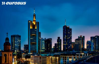 Frankfurt - panorama centrum miasta